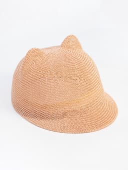 Кепка плетёная для девочки MINAKU, розовая, размер 50-52