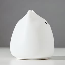 Фигурка светящаяся RISALUX «Антистресс мякиш котёнок», LED-ночник, RGB, от батареек 3ААА, 9.5×9.5×10.5 см