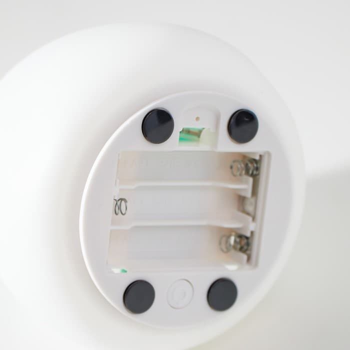 Фигурка светящаяся RISALUX «Антистресс мякиш котёнок», LED-ночник, RGB, от батареек 3ААА, 9.5×9.5×10.5 см