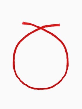 Браслет-оберег «Красная нить», каббала, 30 см