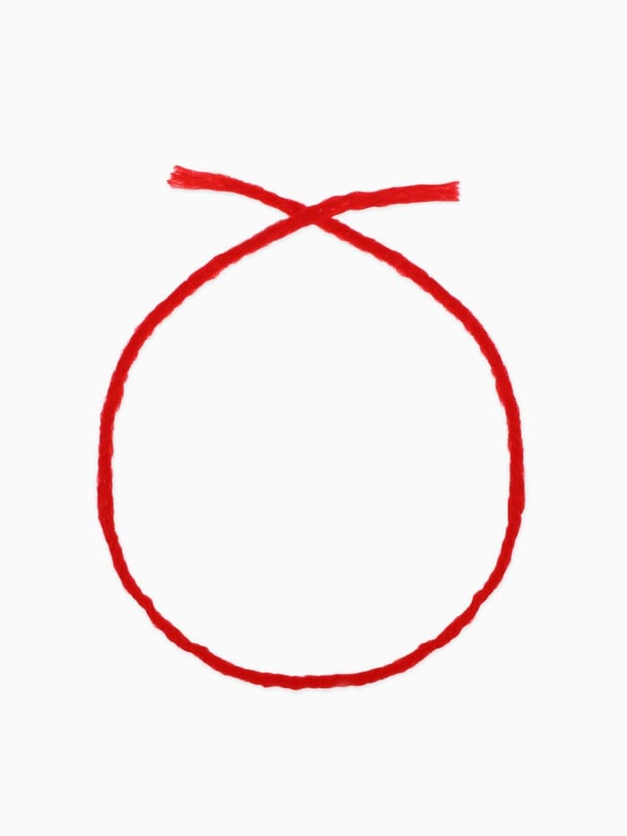 Браслет-оберег «Красная нить», каббала, 30 см