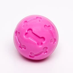 Мяч под лакомства, утолщённый TPR, 7 см, розовый
