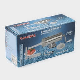 Шприц колбасный, 1.5 кг, 37×18×13 см, 3 насадки, нержавеющая сталь