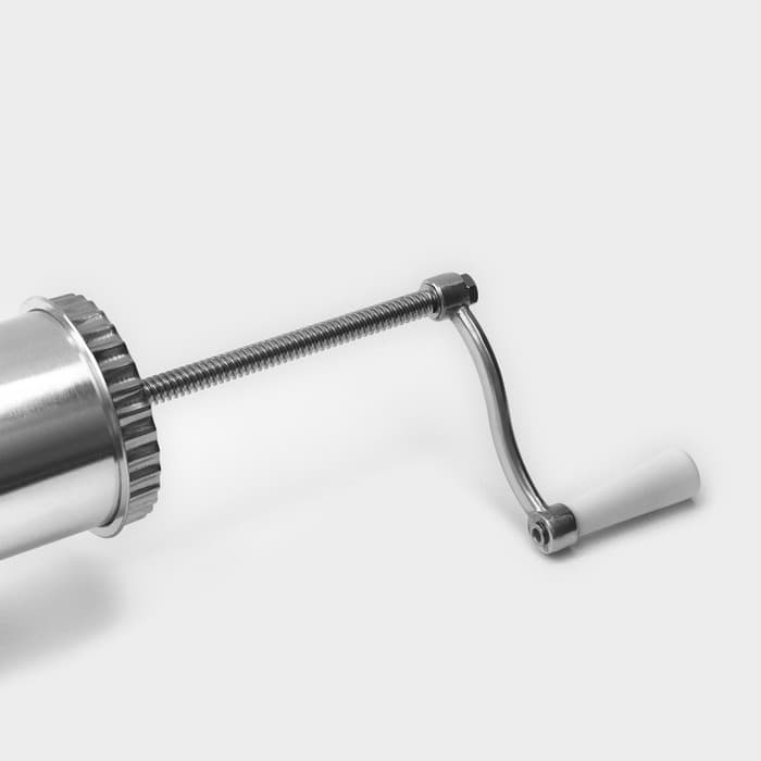 Шприц колбасный, 1.5 кг, 37×18×13 см, 3 насадки, нержавеющая сталь