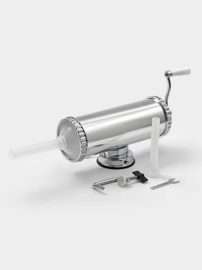 Шприц колбасный, 2.5 кг, 34×12×15 см, 2 насадки, нержавеющая сталь