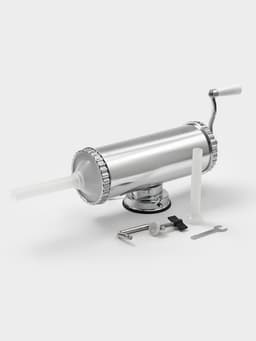 Шприц колбасный, 2.5 кг, 34×12×15 см, 2 насадки, нержавеющая сталь