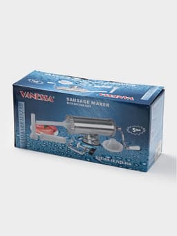 Шприц колбасный, 2.5 кг, 34×12×15 см, 2 насадки, нержавеющая сталь