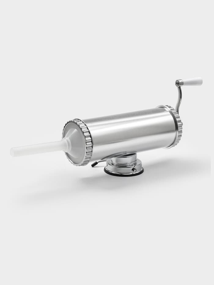 Шприц колбасный, 2.5 кг, 34×12×15 см, 2 насадки, нержавеющая сталь