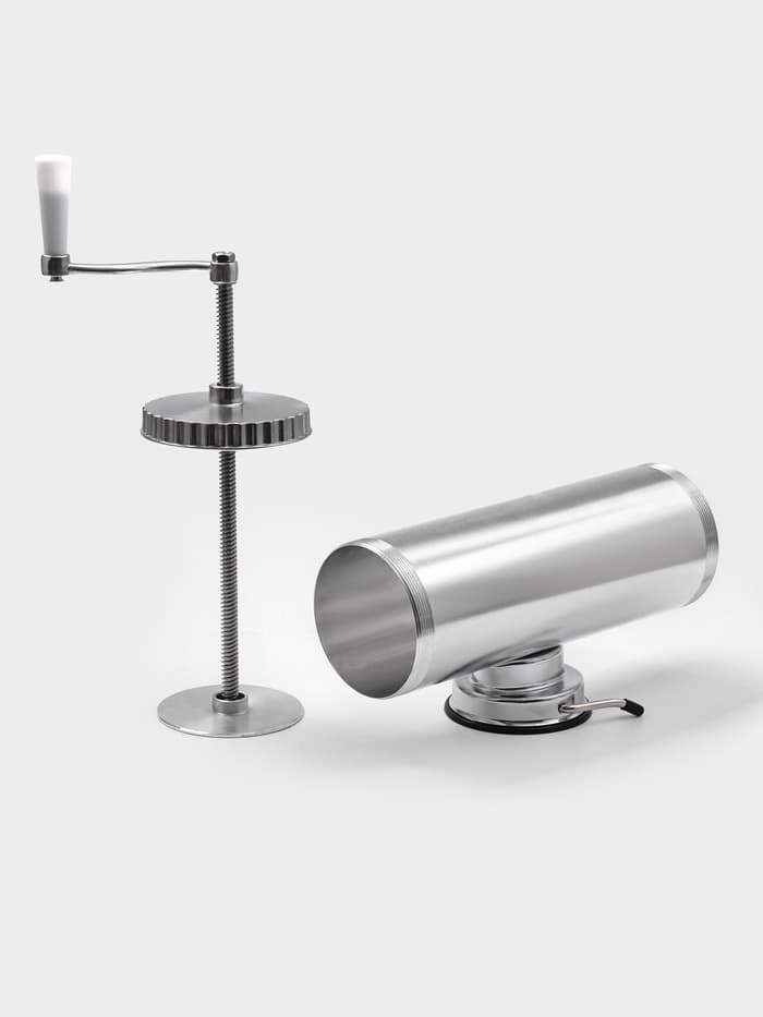 Шприц колбасный, 2.5 кг, 34×12×15 см, 2 насадки, нержавеющая сталь