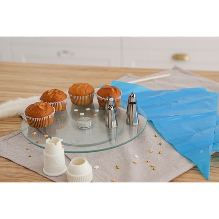 Набор кондитерский, 7 предметов: 2 мешка, 4 насадки d=2.5 см, адаптер