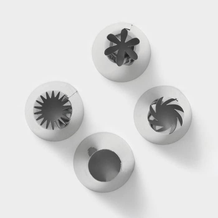 Набор кондитерский, 7 предметов: 2 мешка, 4 насадки d=2.5 см, адаптер