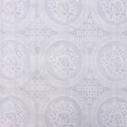 Клеёнка на стол «Роуз», ажурная, ширина 137 см, рулон 20 метров, толщина 0.2 мм, цвет белый