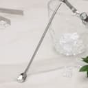 Ложка-трубочка для коктейля из нержавеющей стали «Ракушка», длина 21 см, цвет серебряный