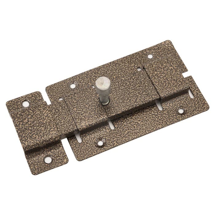 Засов «Киров» Секрет ЗД-02, плоский, цвет античная бронза