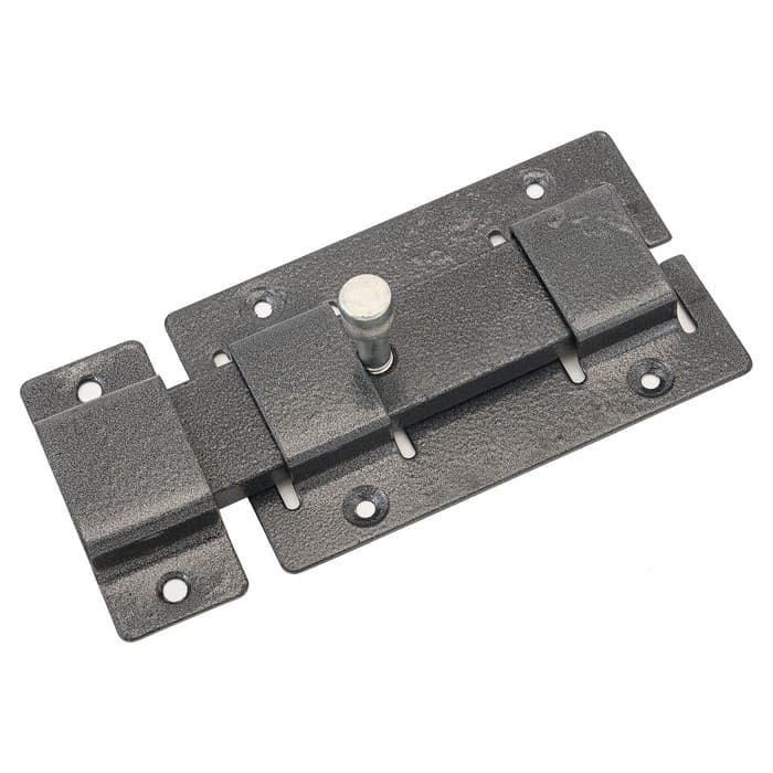 Засов «Киров» Секрет ЗД-02, плоский, цвет античное серебро