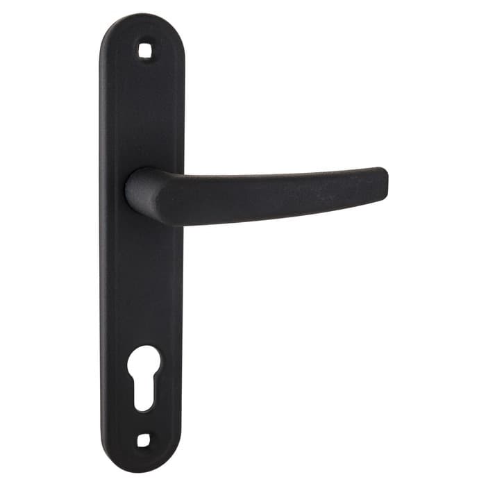 Комплект ручек «Гардиан» 4132 Вега, к замку 1211.3211, черный муар