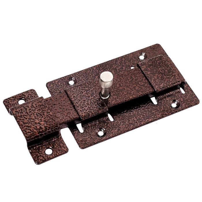 Засов «Киров» Секрет ЗД-02 плоский, цвет античная медь