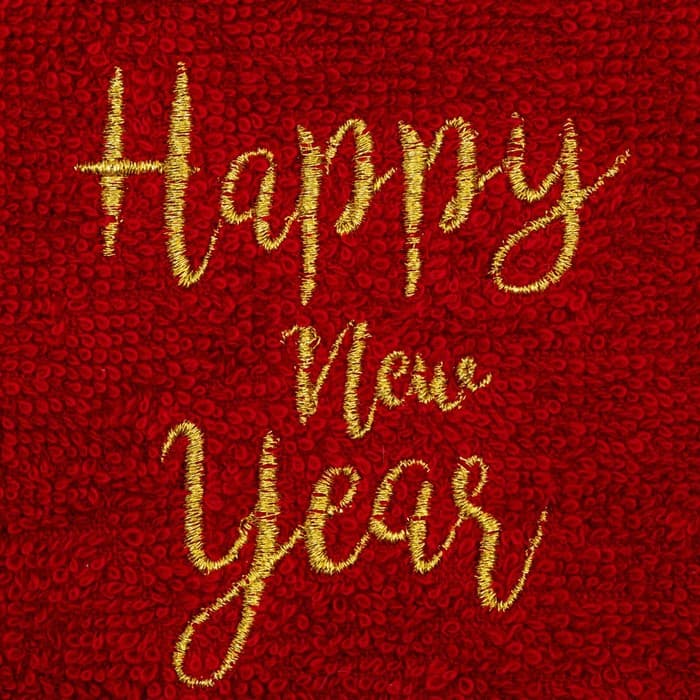 Набор полотенец Этель Happy new year 30×60 см-2 шт., 100% хлопок 340 г/м² 7
