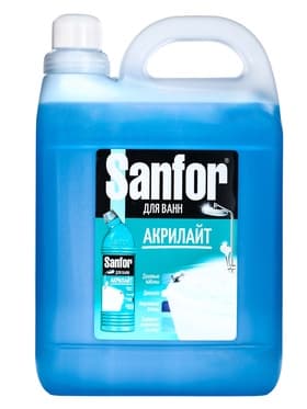 Средство чистящее для ванн «Sanfor. Акрилайт», 5 л