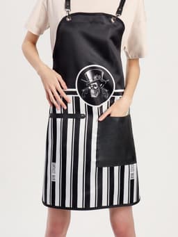 Фартук парикмахерский, кожзам, 1 карман, чёрный