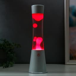 Лава-лампа «Колонна» Е14, воск, белый h=39 см