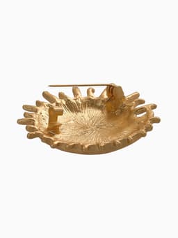 Брошь «День и Ночь», цвет матовое золото