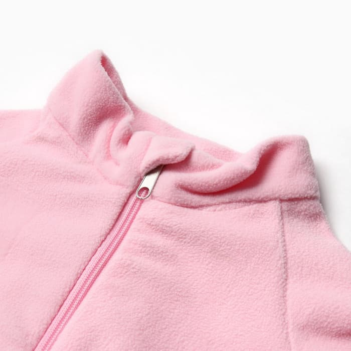 Комбинезон для девочки флисовый, розовый, рост 104 см