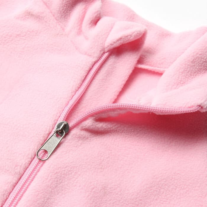 Комбинезон для девочки флисовый, розовый, рост 104 см