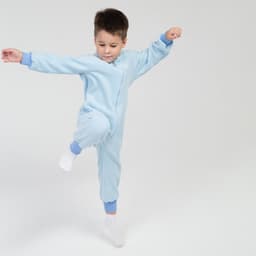 Комбинезон для мальчика флисовый, голубой, рост 104-110 см