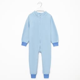 Комбинезон для мальчика флисовый, голубой, рост 104-110 см