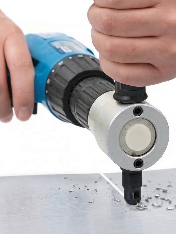 Насадка для дрели ТУНДРА, для резки листового металла до 1.8 мм