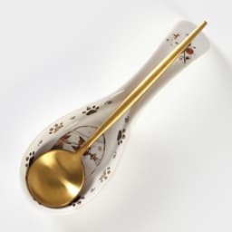 Подставка под ложку Доляна «Коты-аристократы», 21.5×7.5 см, фарфор, белая