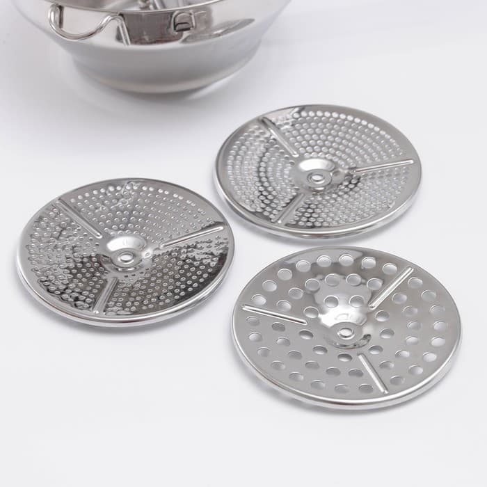 Сито для протирки Magistro Steel, 201 сталь, 3 диска в комплекте