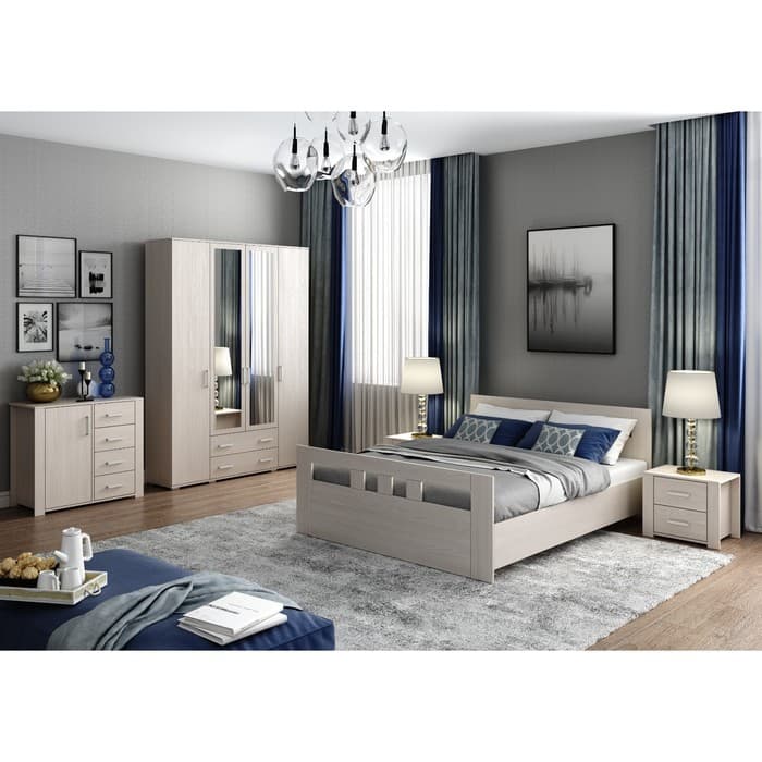 Шкаф угловой «Клик Мебель. Сопрано», 751×470×2176 мм, цвет анкор светлый