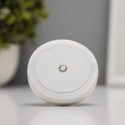 Ночник «Круг» LED реагирует на темноту, белый 6.5×6.5×5 см RISALUX
