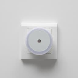 Ночник «Круг» LED реагирует на темноту, белый 6.5×6.5×5 см RISALUX