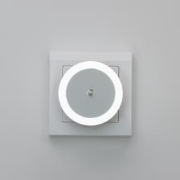 Ночник «Круг» LED реагирует на темноту, белый 6.5×6.5×5 см RISALUX