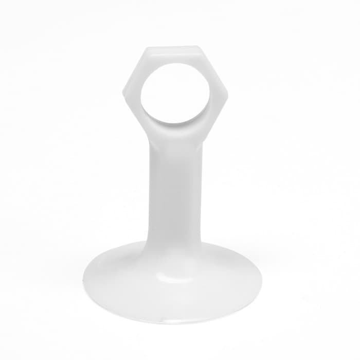 Дверной ограничитель LOCKLAND на ручку, d=18 мм, h=68 мм, цвет белый