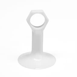 Дверной ограничитель LOCKLAND на ручку, d=18 мм, h=68 мм, цвет белый