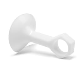 Дверной ограничитель LOCKLAND на ручку, d=18 мм, h=68 мм, цвет белый