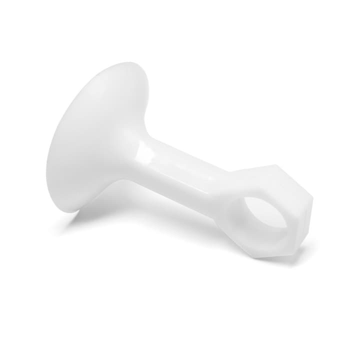 Дверной ограничитель LOCKLAND на ручку, d=18 мм, h=68 мм, цвет белый