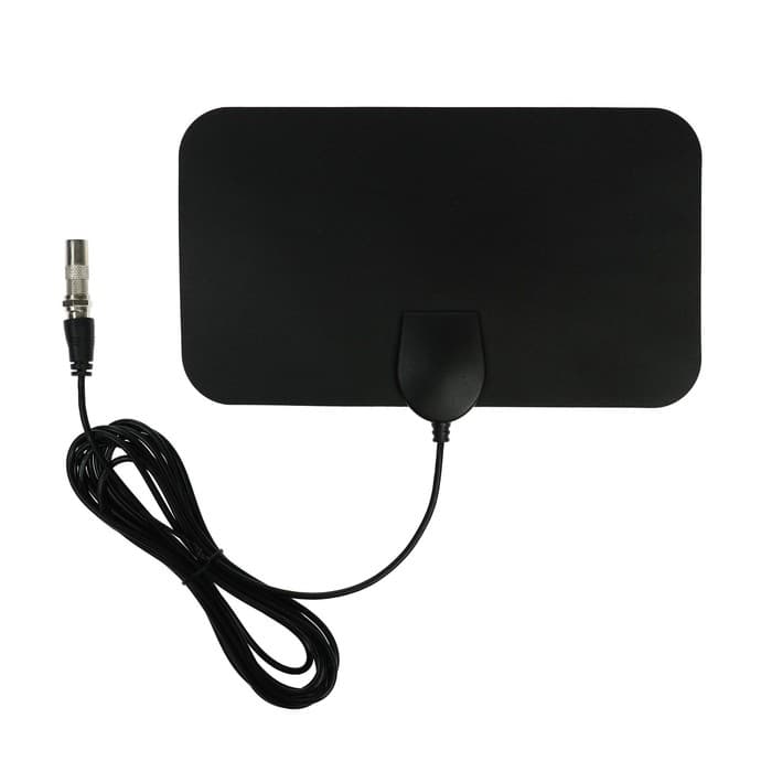 Антенна комнатная для телевизора Luazon TY13, пассивная, 5 В, 25 дБи, DVB-T2, цифровая, клеящаяся, чёрная