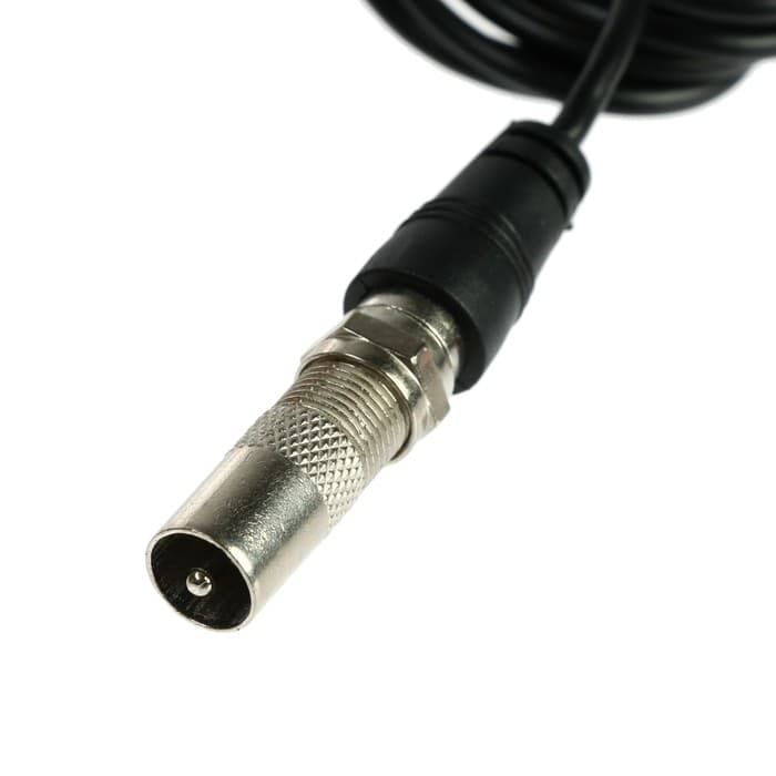 Антенна комнатная для телевизора Luazon TY13, пассивная, 5 В, 25 дБи, DVB-T2, цифровая, клеящаяся, чёрная