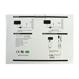 Антенна, комнатная, активная, с усилителем, 5 В, 25 дБи, DVB-T2, цифровая, клеящаяся, черная