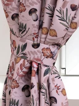 Шторы для кухни с подхватами «Этель» Nature forest, 145×180 см, комплект - 2 шт.