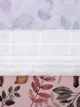 Шторы для кухни с подхватами «Этель» Nature forest, 145×180 см, комплект - 2 шт.