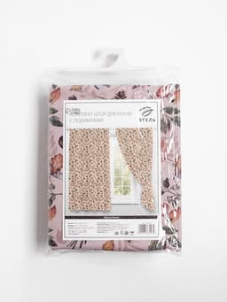 Шторы для кухни с подхватами «Этель» Nature forest, 145×180 см, комплект - 2 шт.