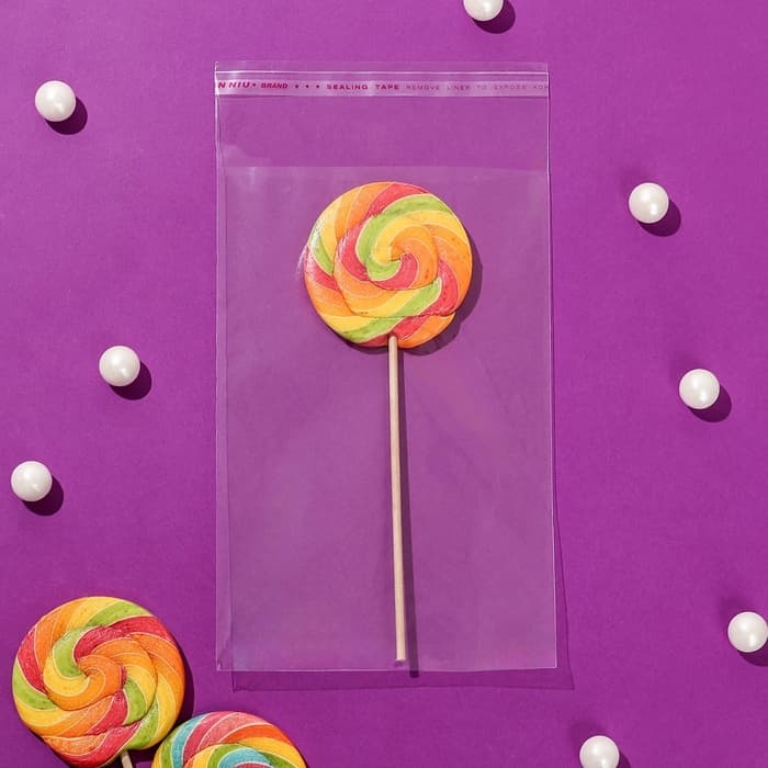 Пакет БОПП с клеевым клапаном, прозрачный для фасовки и упаковки, 12×18/4 см, 25 мкм