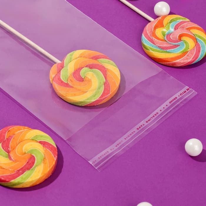 Пакет БОПП с клеевым клапаном, прозрачный для фасовки и упаковки, 12×18/4 см, 25 мкм