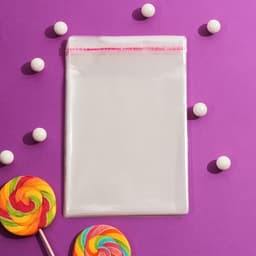 Пакет БОПП с клеевым клапаном, прозрачный для фасовки и упаковки, 12×14/4 см, 25 мкм